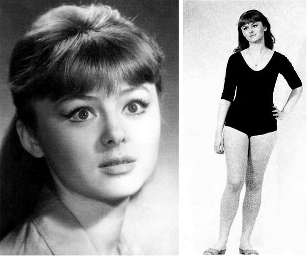 2. Наталья Селезнёва на фотопробах к фильму Гайдая  "Кавказская пленница, или Новые приключения Шурика" на роль Нины