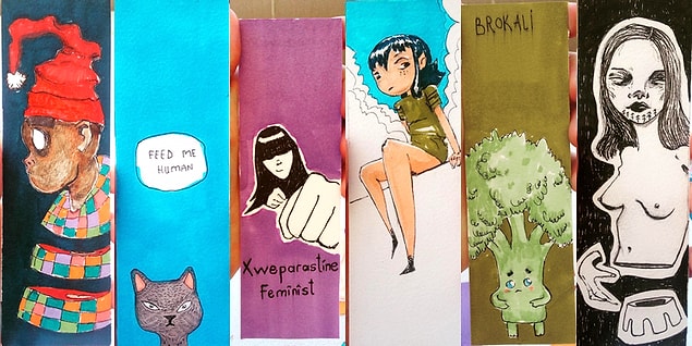 Siyabend, bu el emeği göz nuru sevimli çizimleriyle süslediği kitap ayraçlarını satarak hayaline kavuşmak istiyor.