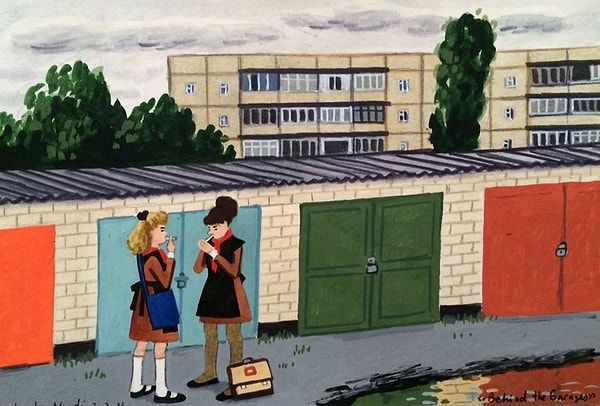 21. За гаражами