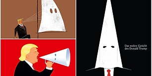 Üç Dergi Peşi Sıra Kapağa Taşıdı: Trump ve 'Ku Klux Klan' Külahı
