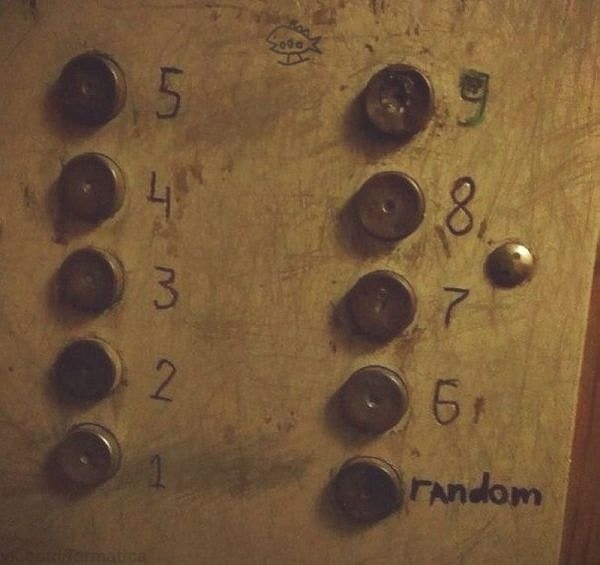 1. Кнопка для случайного этажа