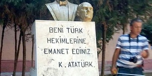 Bitmek Bilmiyor: Bu Sefer de Mersin'deki Atatürk Büstü Saldırıya Uğradı