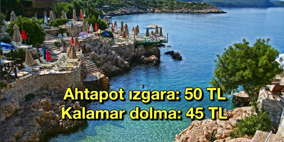 Kaş'ta "Hadi Bi Rakı Balık Yapalım" Dediğiniz Zaman Ödeyeceğiniz Mekan Hesapları