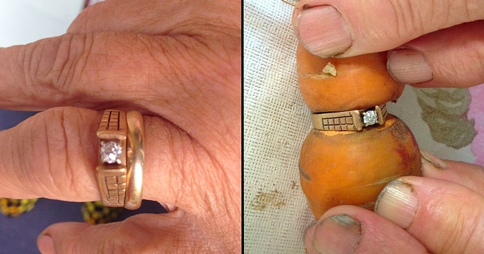 Aşka Saygısı Olan Bir Sebze! 13 Yıldır Kayıp Olan Nişan Yüzüğü Tarlada Bir Havuçtan Çıktı