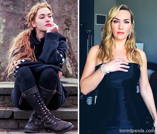 20. Кейт Уинслет делала сэндвичи в закусочной