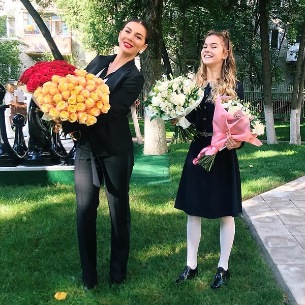 16. Анна Седокова с дочерью Алиной