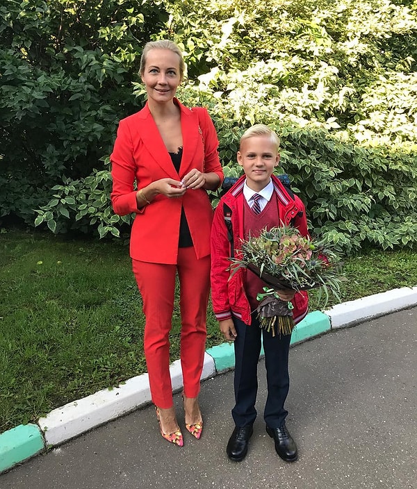 13. Жена Алексея Навального и сын Захар