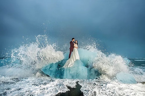 3. Ледяное озеро Jökulsárlón, Исландия