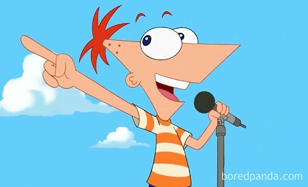 15. Как Финес вообще надевает футболку?