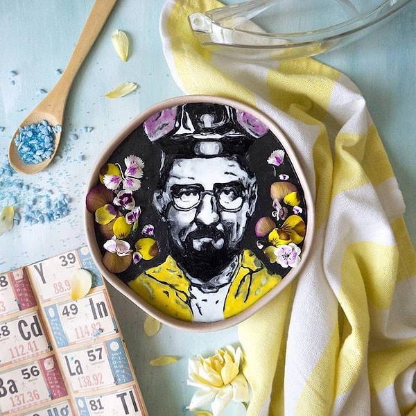 12. Одна из работ Хэйзел, вдохновленная сериалом "Во все тяжкие".