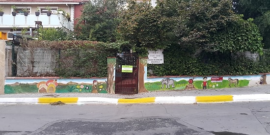 Eşinin Öğretmenlik Yaptığı Anaokulunun Duvarlarını Çocuklar İçin Boyadı