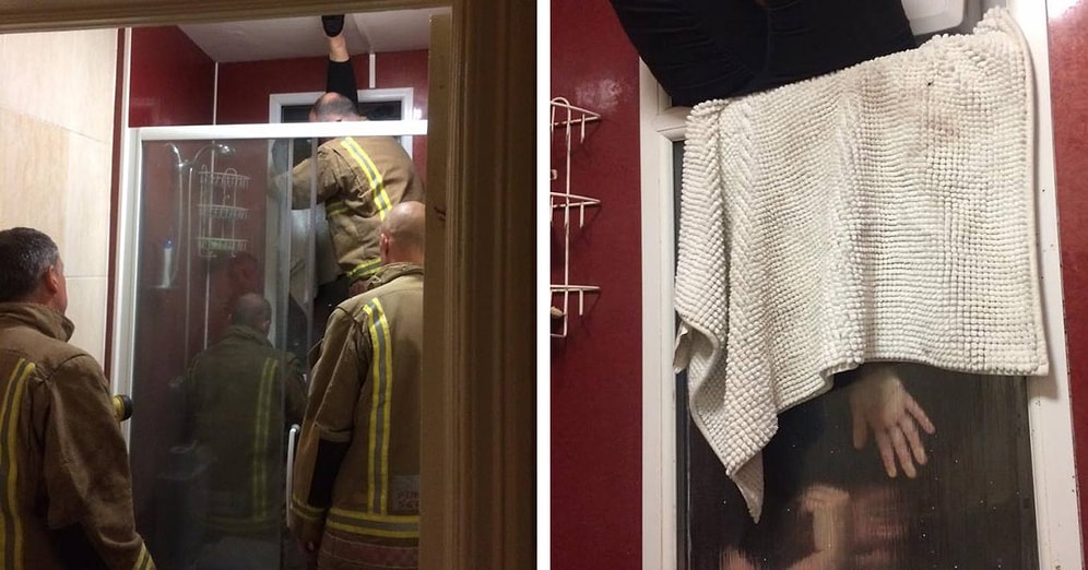 Девушка застряла в окне, пытаясь выбросить свои фекалии во время свидания