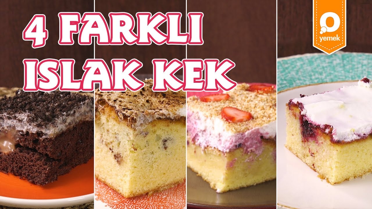 Klasik Lezzetlerden Sıkılanlara 4 Farklı Islak Kek Nasıl Yapılır