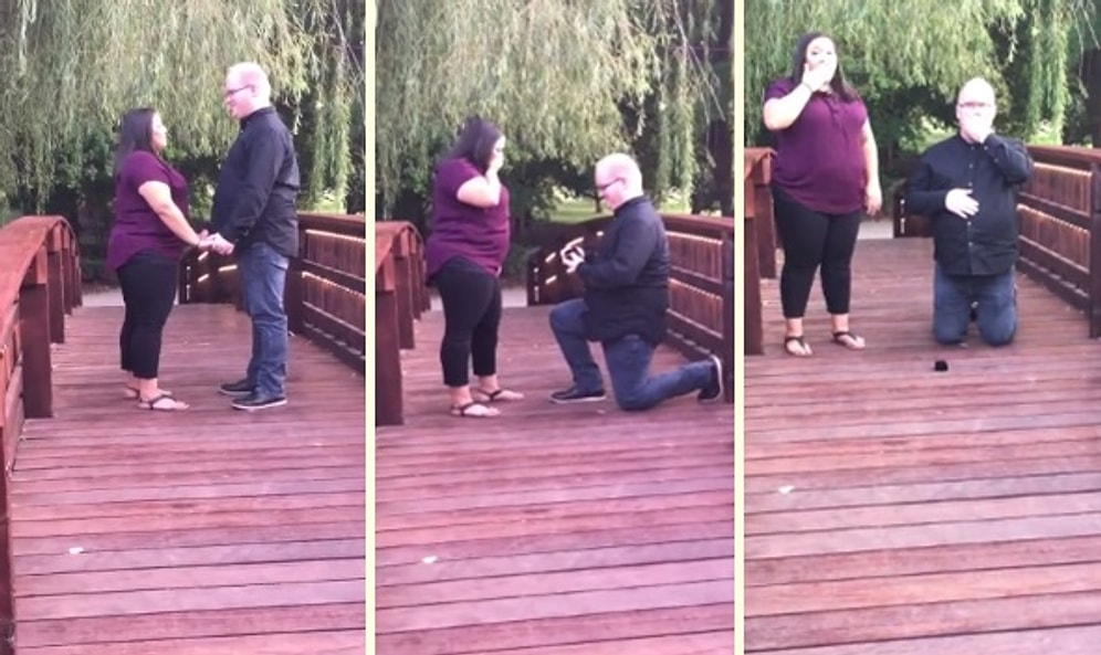 Evlilik Teklifi Yaparken Yüzüğü Nehre Düşüren Şanssız Adam