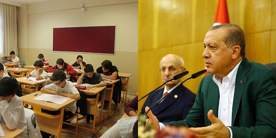 TEOG Tartışmalarında İlk Alternatif Erdoğan'dan: 'Liseler Kendi Sınavlarını Yapar'