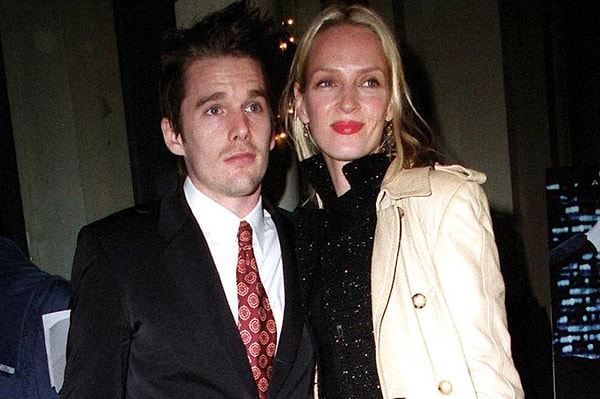 11. Итан Хоук и Ума Турман