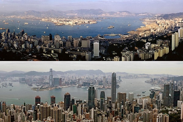 4. А это Гонконг, как можно заметить, раньше город был крупнейшим азиатским торговым портом: