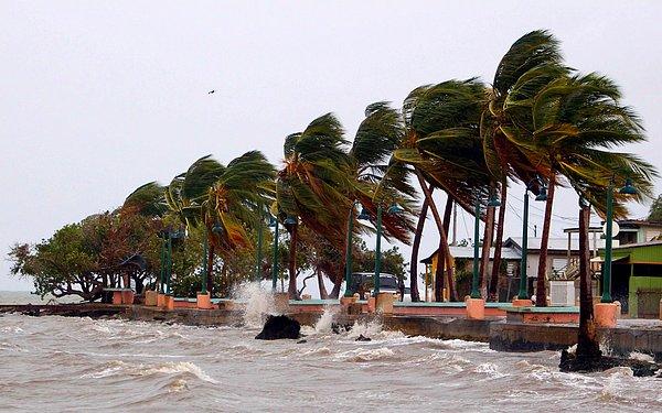 Porto Riko'nın doğu kıyısında bulunan Fajardo'da, şiddetli rüzgar ve yağmurun etkisiyle toprak kaymaları gerçekleşti.