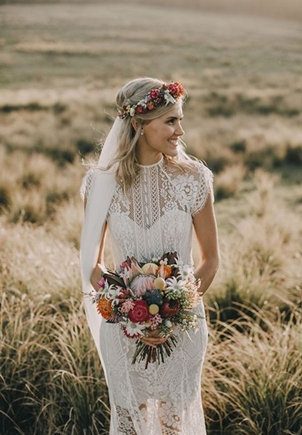 На вашу свадьбу вы должны надеть платье в стиле бохо!