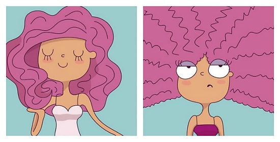 10 жизненных и забавных комиксов о проблемах кудрявых девушек