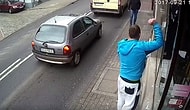 Dükkan Camlarını İndiren Vandal, Anında İşleyen Karmayla Dumura Uğradı!