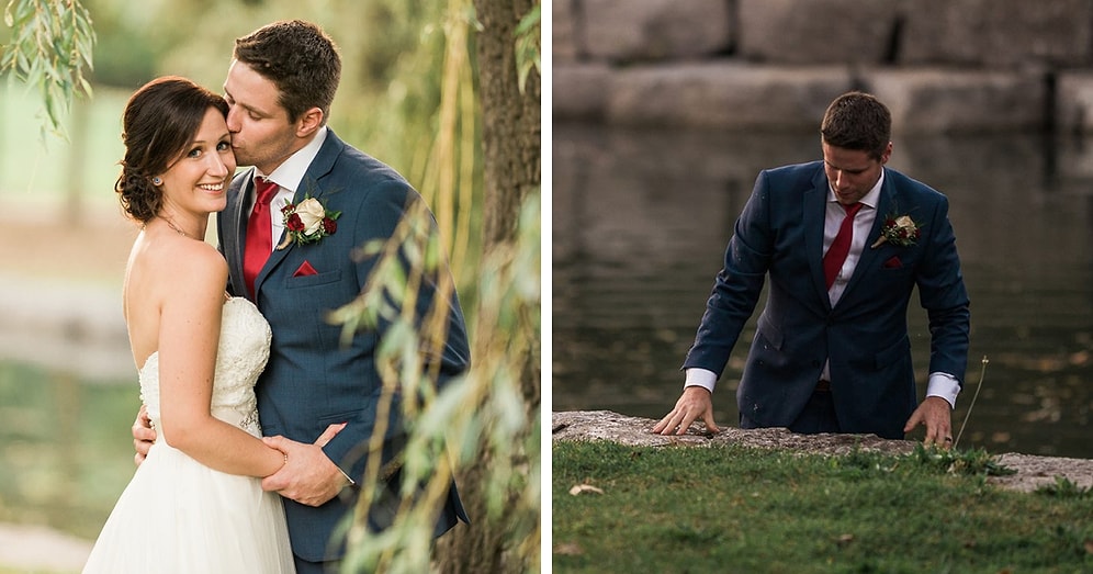 Жених прыгнул в воду, чтобы спасти тонущего ребенка: он даже не снял пиджак!