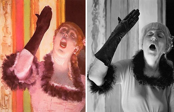 11. "Кафе. Певица" — Эдгар Дега