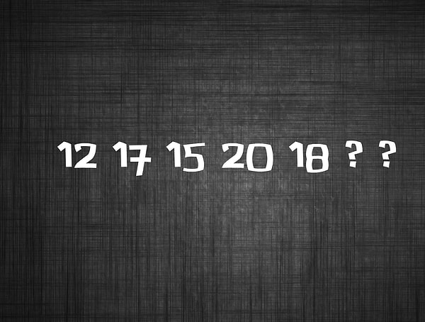 Какими двумя числами следует заменить знаки вопроса?