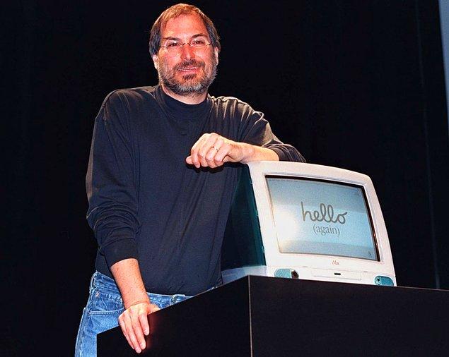 Microsoft'tan aldığı yardımdan tam 1 yıl sonra Apple, yeni yetenek Jonathan Ive ve Steve Jobs'ın birlikte tasarladığı yüksek performanslı bilgisayar iMac'i tanıtacaktı.