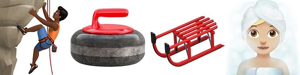 8. А вот ещё несколько прикольных: скалолаз, для фанатов кёрлинга, санки как раз для русской зимы и СПА-дамочка.