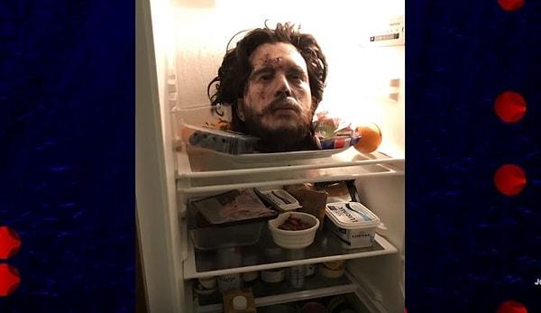 Peki, Kit Harrington'un buzdolabında hazırladığı bu korkunç sürprizde ne vardı?