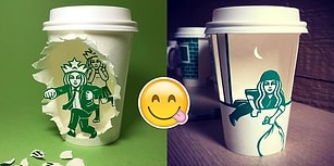 Güney Koreli Sanatçıdan Starbucks Müdavimlerinin Çok Hoşuna Gidecek 33 Çalışma