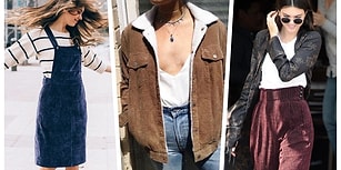 🍂 Bu Kış Özlediğiniz 90'lar Rüzgarını Estirmeye Hazırlanan Bir Trend: Fitilli Kadife