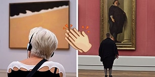 Sanat Eserleriyle Uyumlu Ziyaretçileri Yakalamak İçin Müzede Saatlerce Bekleyen Fotoğrafçı! 📸