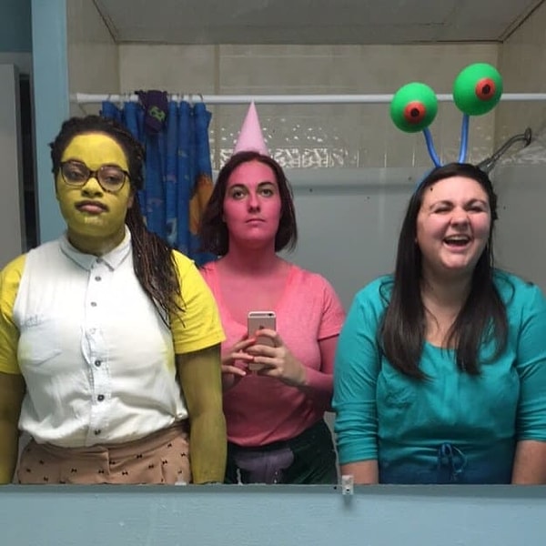 13. Как вам такая имитация героев мультика про Спанч Боба?