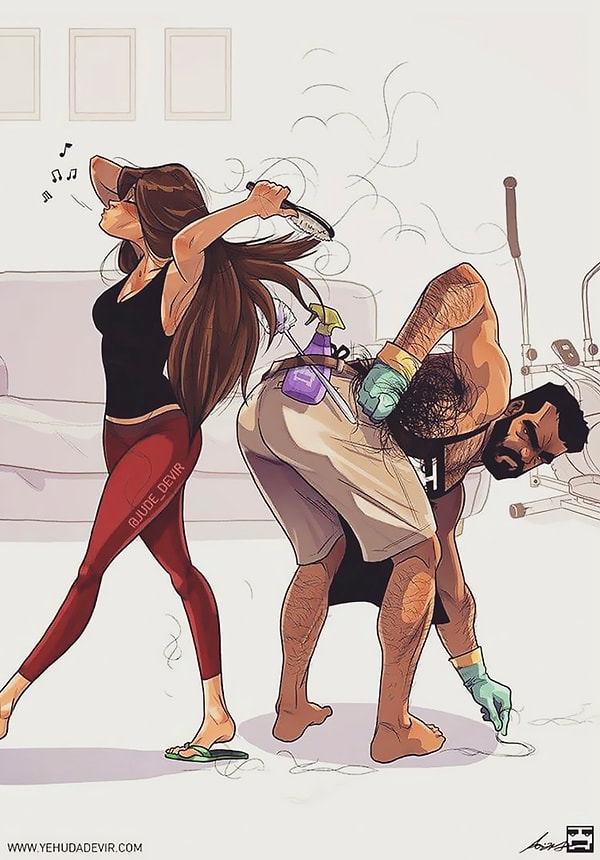 1. "Ее волосы повсюду"