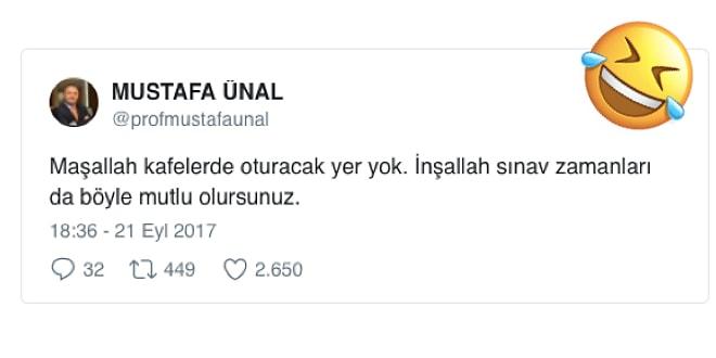 Twitter'da Verdiği Cevaplarla Ders Esnasında Kahkaha Attıran Akdeniz Üniversitesi Rektörü Mustafa Ünal