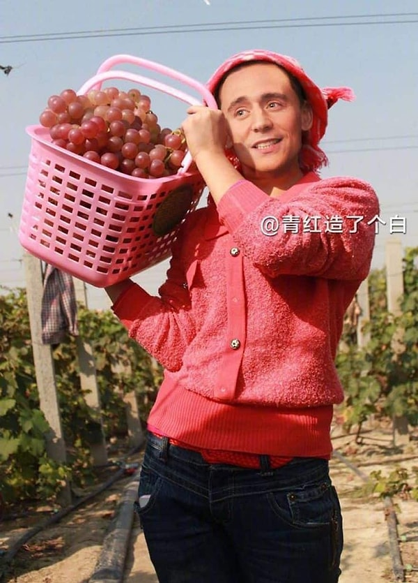 17. Том Хиддстон и 50 оттенков розового