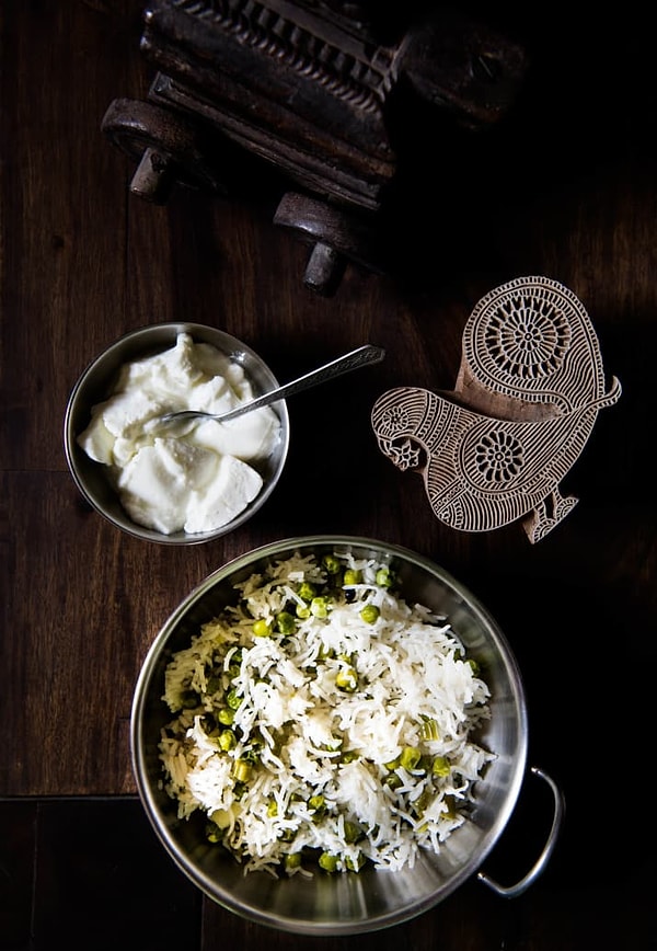 10. Картошка и пилав с горохом