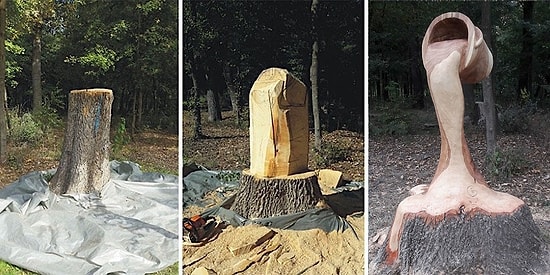 Румынский художник превращает деревья в ослепительные скульптуры с помощью бензопилы!