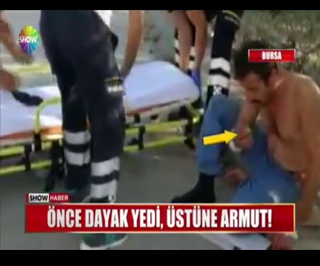 15. Dayağın üstüne çok güzel gidiyor meret
