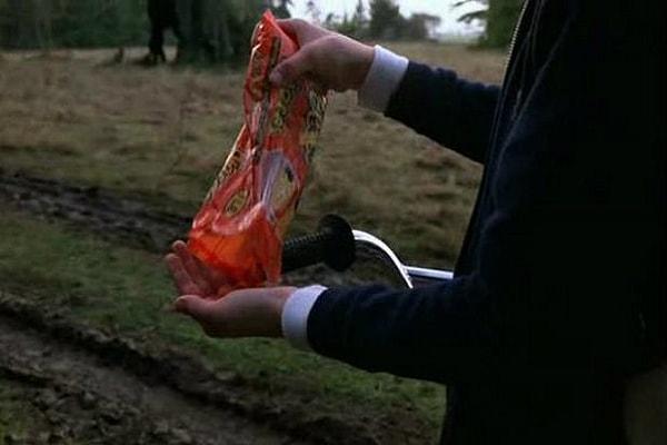 E.T.'yi bulmak için Reese’in Pieces şekerleri kullanılıyordu, dizide ise Dr. Owens Will'e Reese's Pieces şekerlerinden veriyor.