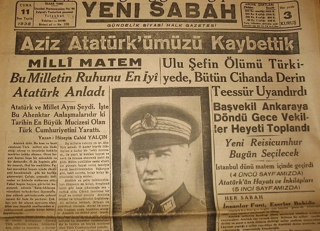 Yeni Sabah, "Bu milletin ruhunu en iyi Atatürk anladı" dedi.