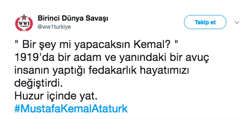 Ulu Önder Atatürk'ün Aramızdan Ayrılışının Yıl Dönümünde İçimizi Isıtan 27 Paylaşım