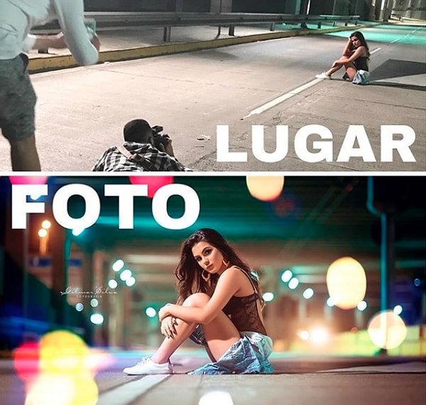 6. Проект под названием LUGARxPHOTO ("Место и Фотография") — это не только юмористический взгляд на то, что люди готовы сделать, чтобы получить красивый кадр, но и анализ всех тех иллюзий, которые мы пытаемся связать со своим образом, чтобы себя увековечить.