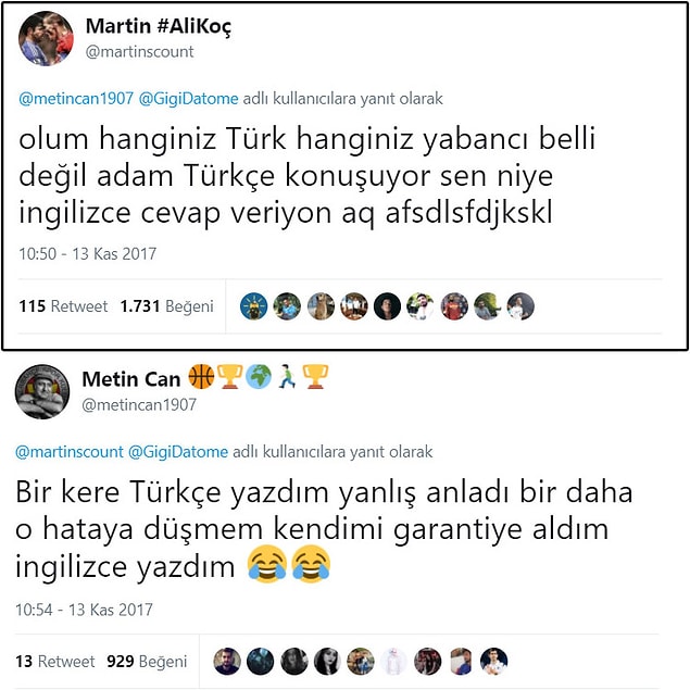Datome ve takipçi arasındaki sorun düzelmişti ancak. Kafalar hala karışıktı 😂