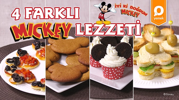 İyi ki Doğdun Mickey! Mickey’nin Doğum Gününü Kutlamak için Hazırlayabileceğiniz 4 Farklı Lezzet