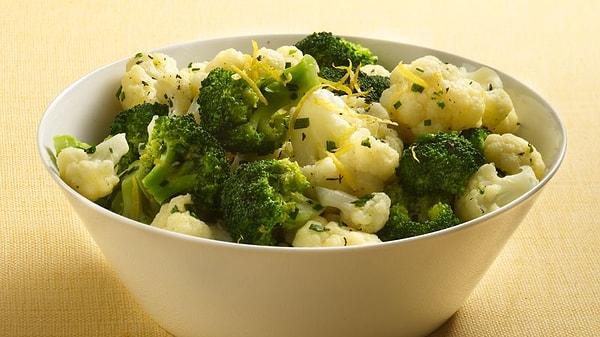 33. Brokoli ve karnabahar salatası