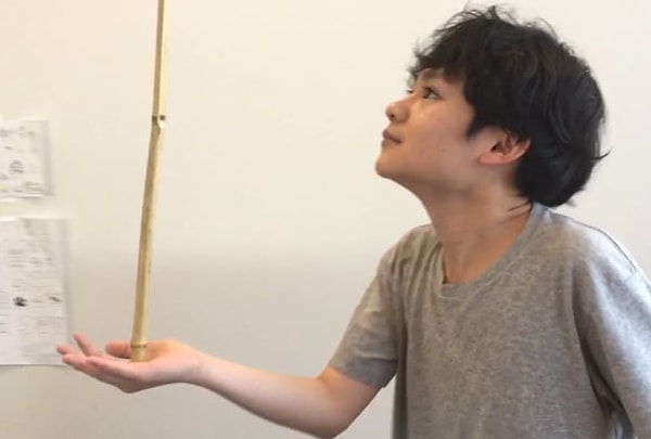 12. Балансировали с палкой в руке...