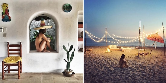 Магдалена Восинска - храбрая модель, привлекающая внимание тем, что фотографируется голой в невероятно красивых местах планеты!